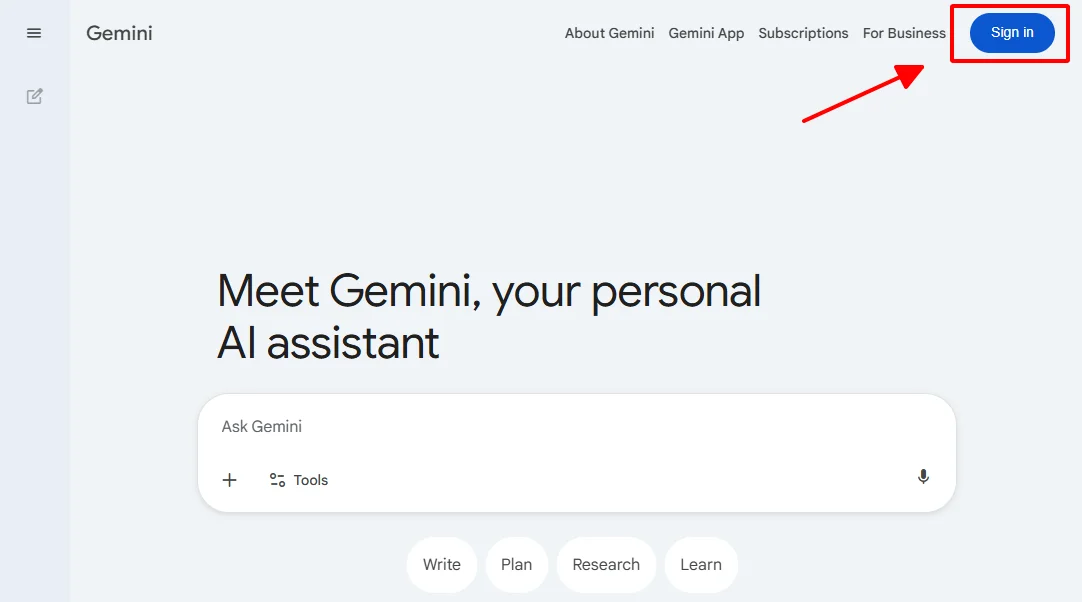 hướng dẫn đăng ký Gemini AI