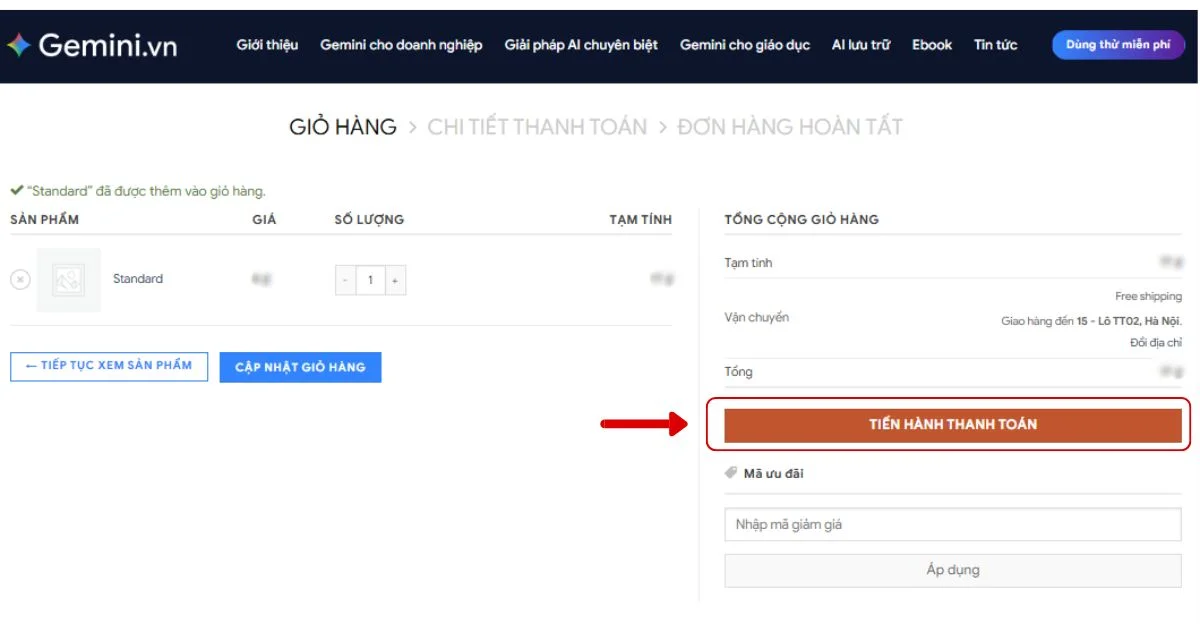 Cách đăng ký Gemini for Google Workspace