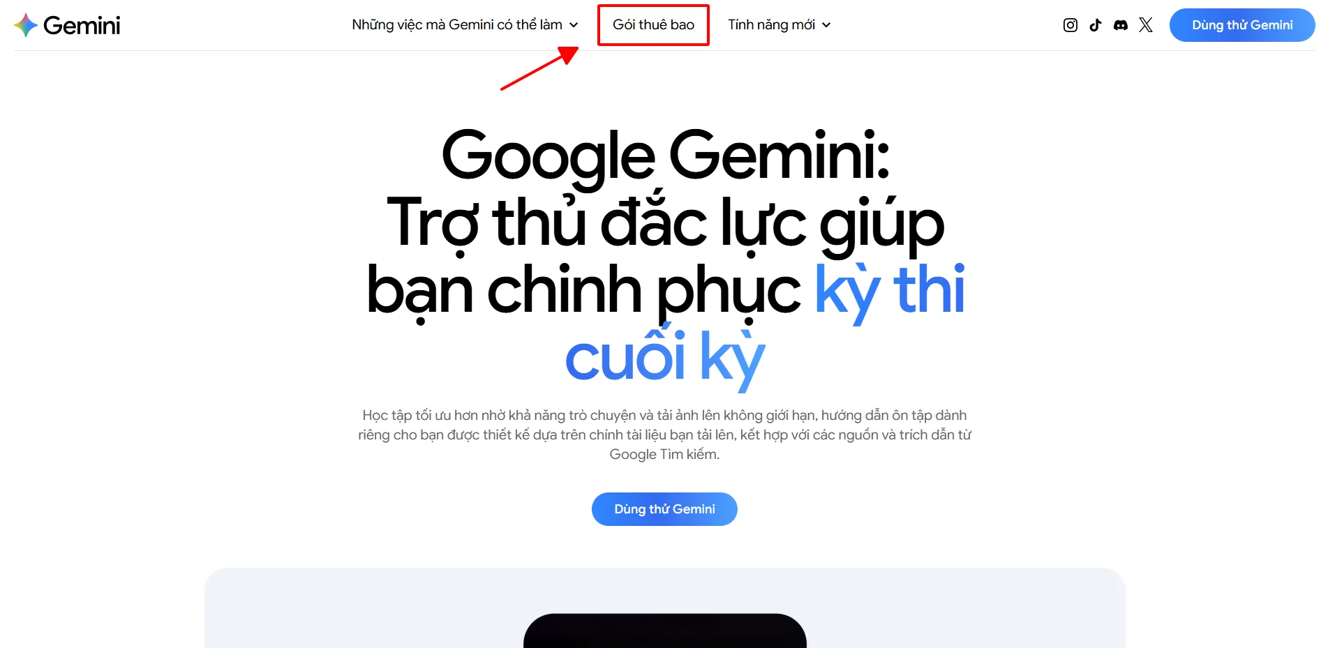 Đăng ký Gemini Pro sinh viên với Google