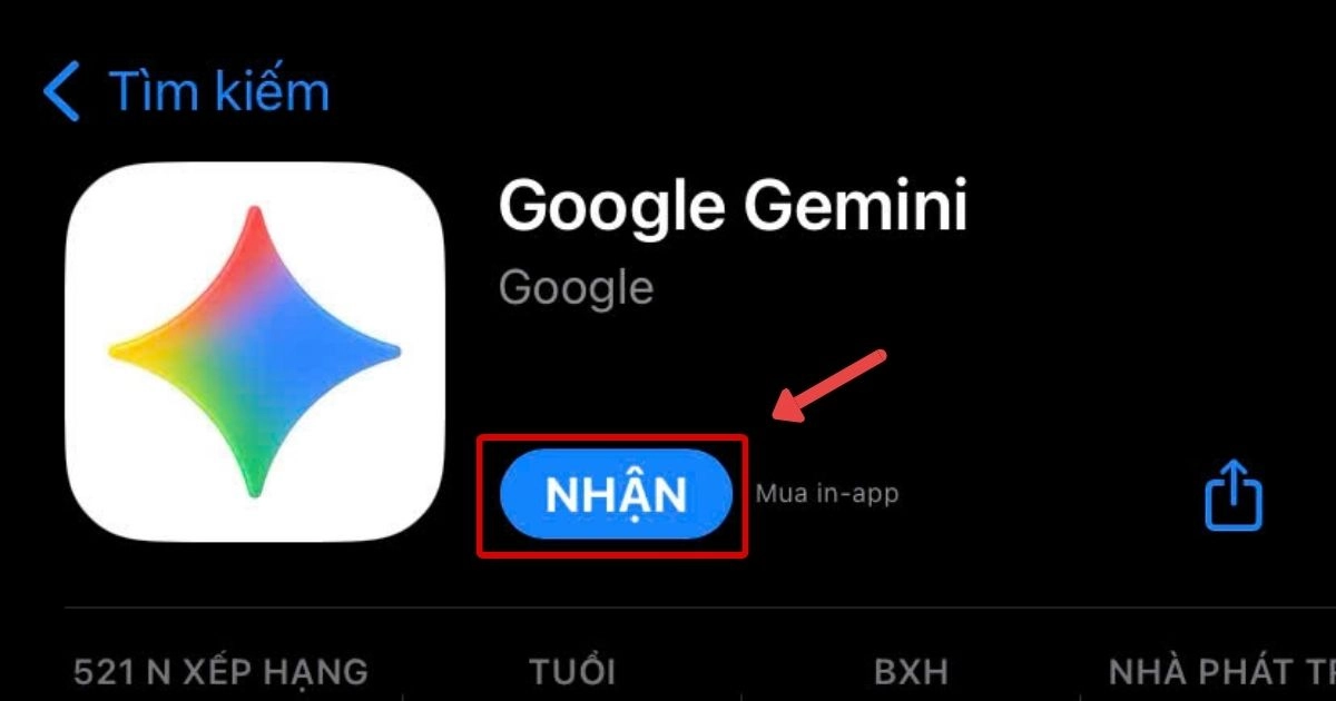 Các bước đăng nhập Gemini trên iOS