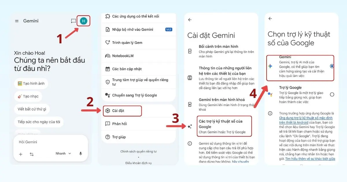 Đăng nhập Gemini trên thiết bị di động