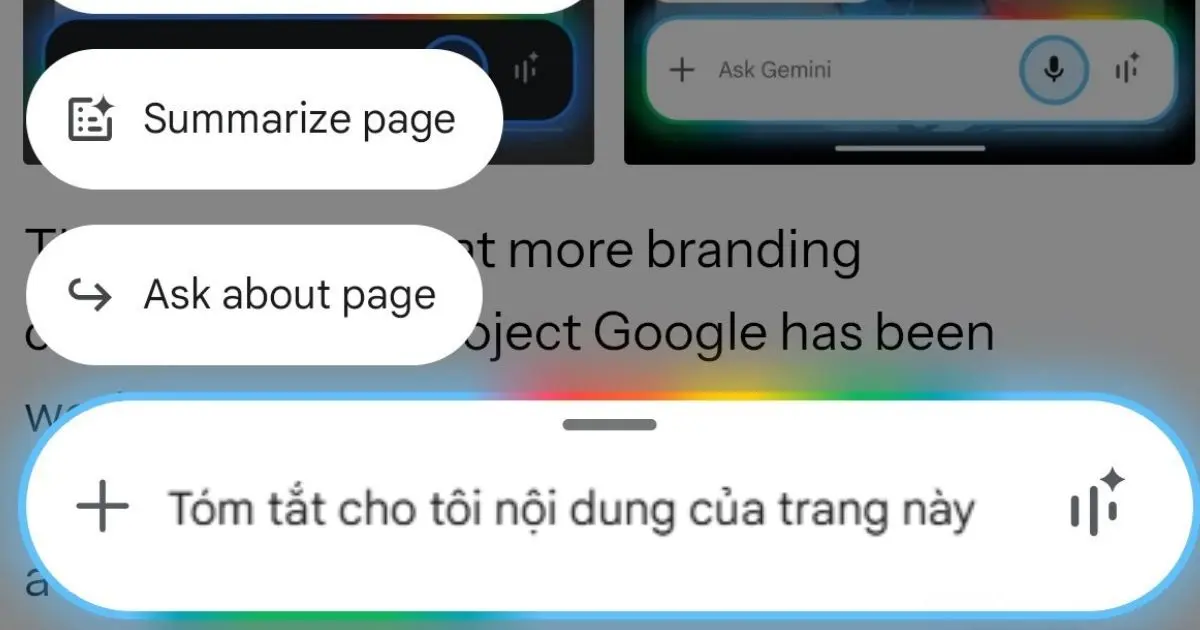 Hướng dẫn sử dụng Gemini lớp phủ
