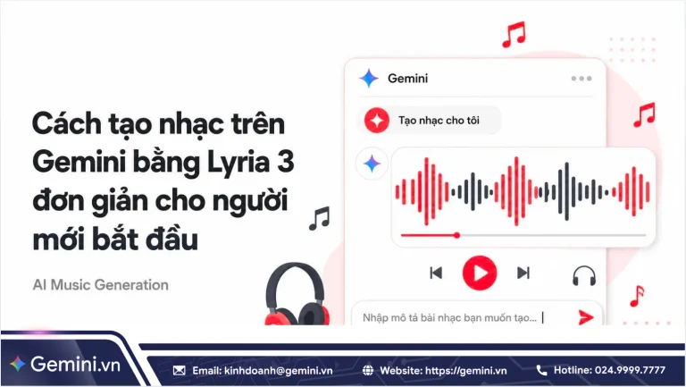 Cách tạo nhạc trên Gemini bằng Lyria 3 đơn giản cho người mới bắt đầu