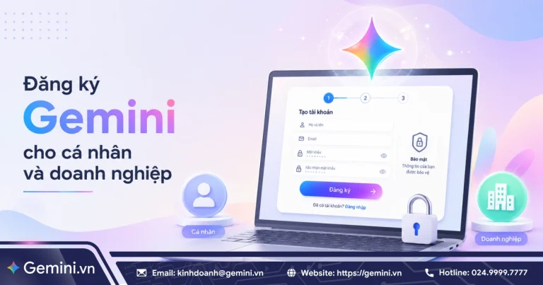 đăng ký gemini cá nhân và doanh nghiệp