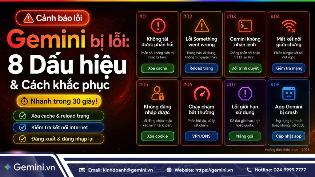 Gemini bị lỗi
