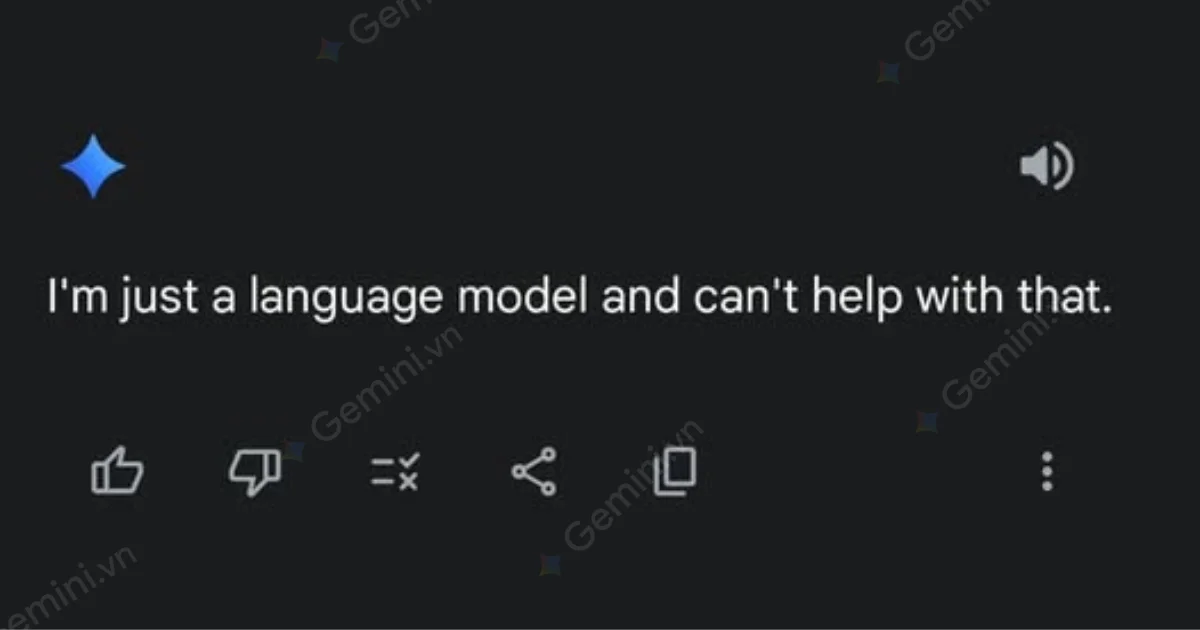 Gemini bị lỗi không phản hồi