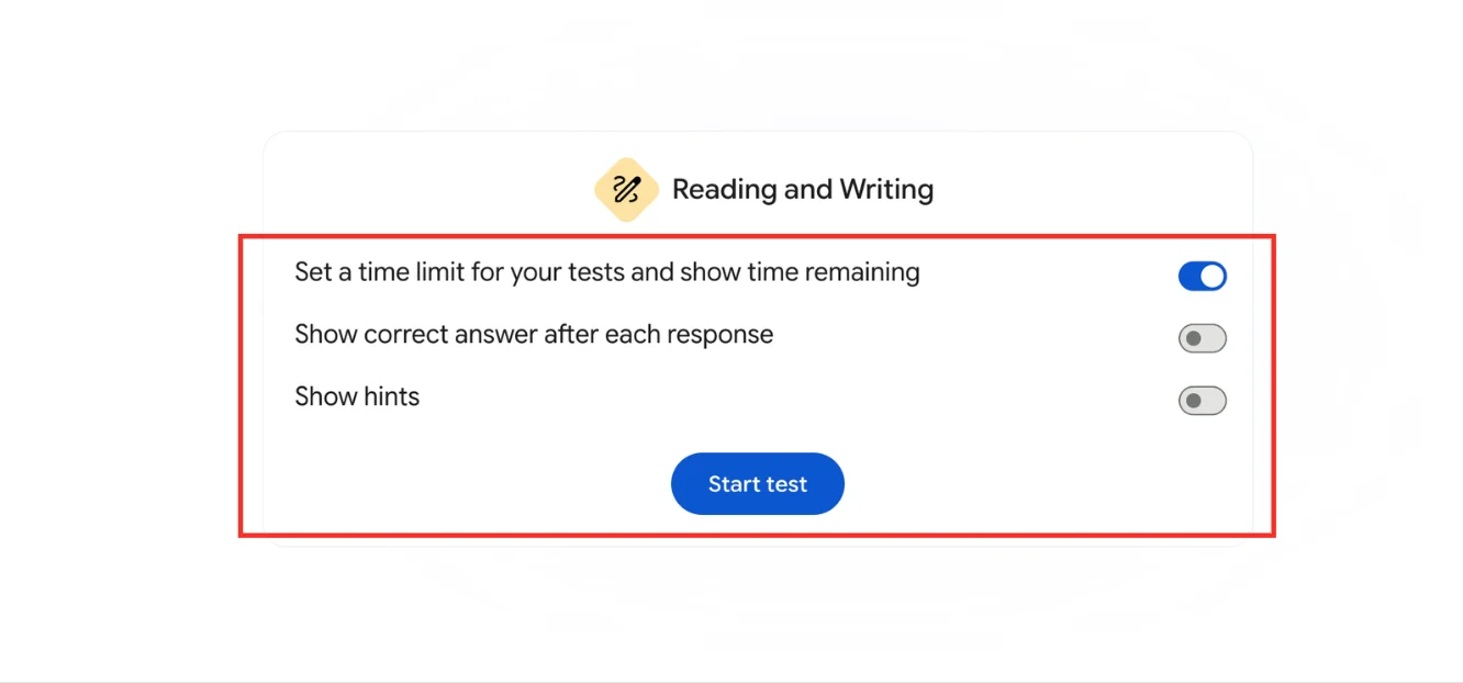 Hướng dẫn sử dụng tính năng thi thử SAT trên Gemini