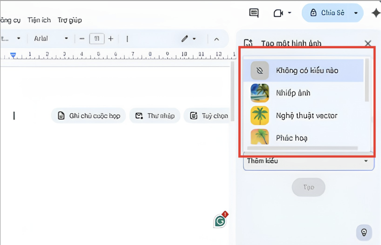 Hướng dẫn tạo ảnh trong Google Docs bằng Gemini chi tiết