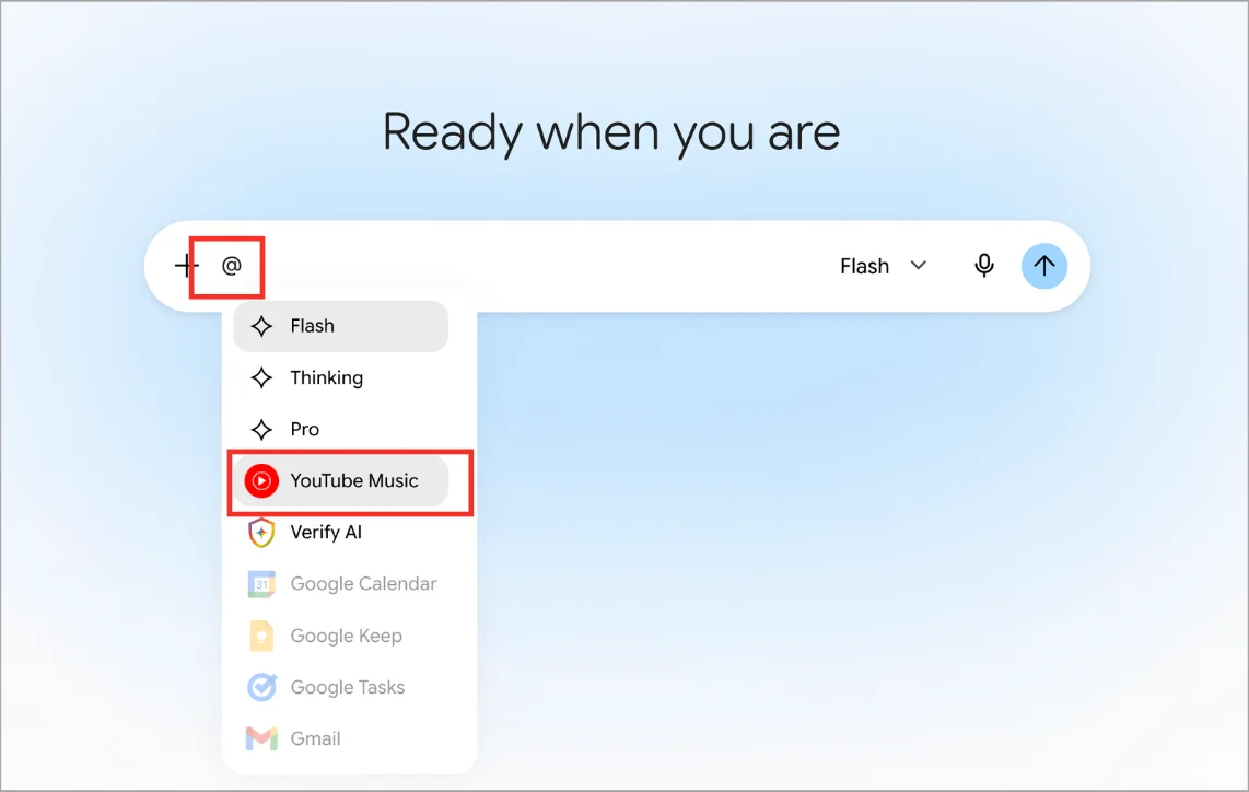 Hướng dẫn tìm nhạc YouTube Music trên Gemini chi tiết