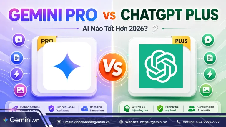 so sánh gemini pro và chatgpt plus