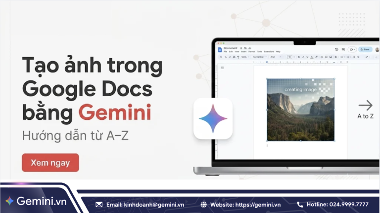 Tạo ảnh trong Google Docs bằng Gemini: Hướng dẫn chi tiết từ A-Z