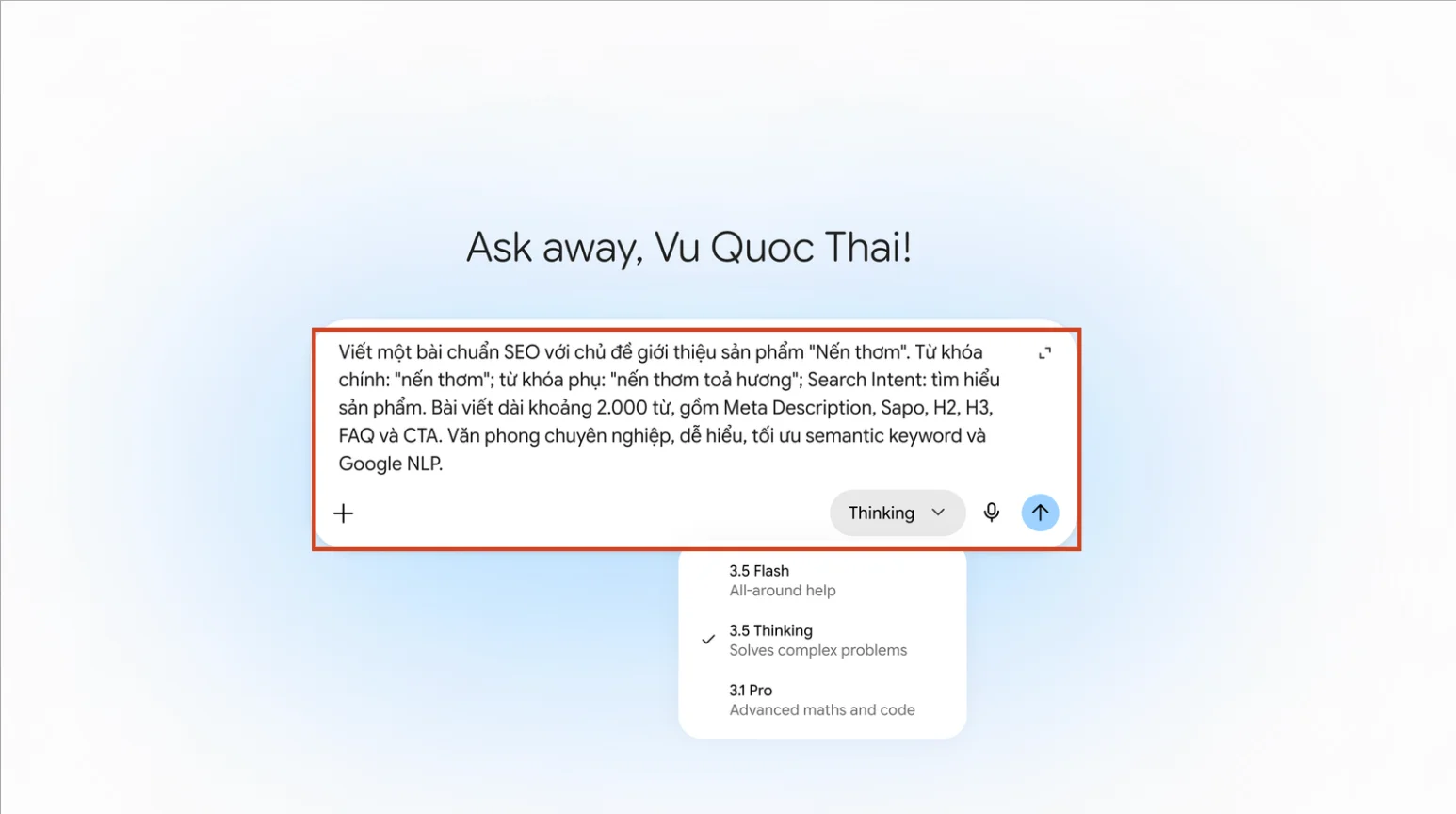 Prompt viết bài SEO giới thiệu sản phẩm