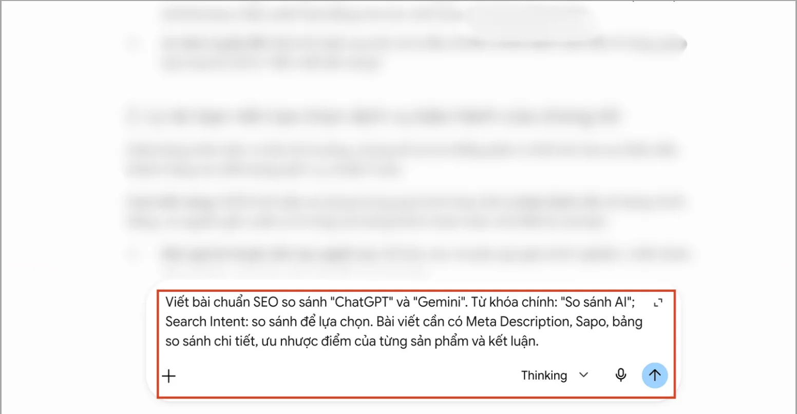 Prompt viết bài SEO so sánh