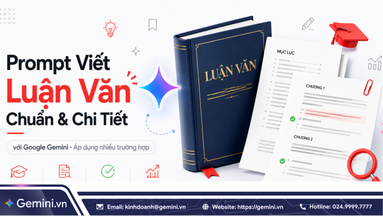 Prompt viết luận văn với Google Gemini chuẩn, chi tiết & dễ áp dụng