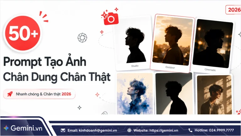 Tổng hợp 50+ Prompt tạo ảnh chân dung chân thật và nhanh chóng 2026