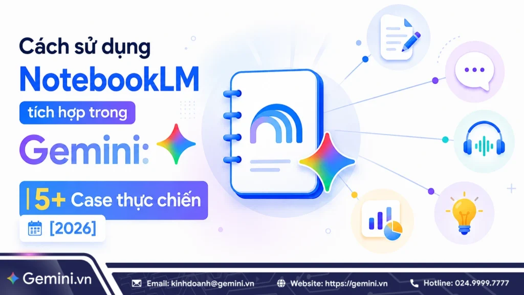 cách sử dụng notebooklm tích hợp trong Gemini