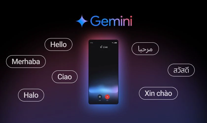 gemini live giọng nói