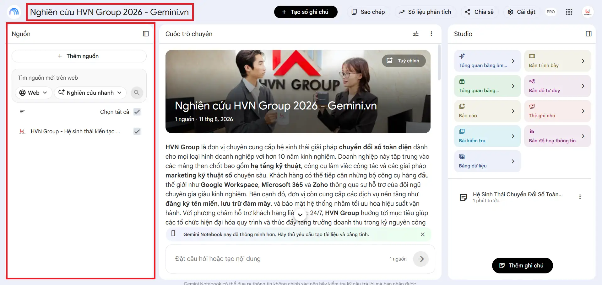 nguồn dữ liệu vào Notebooklm