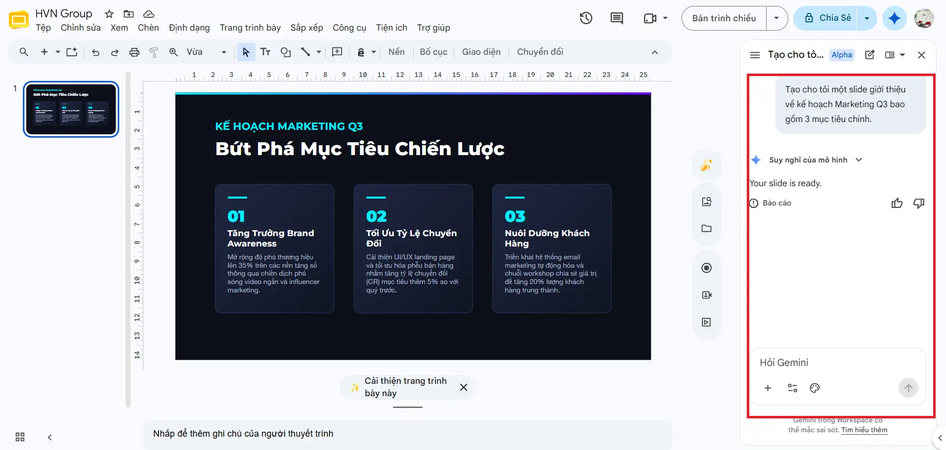 nhập lệnh gemini
