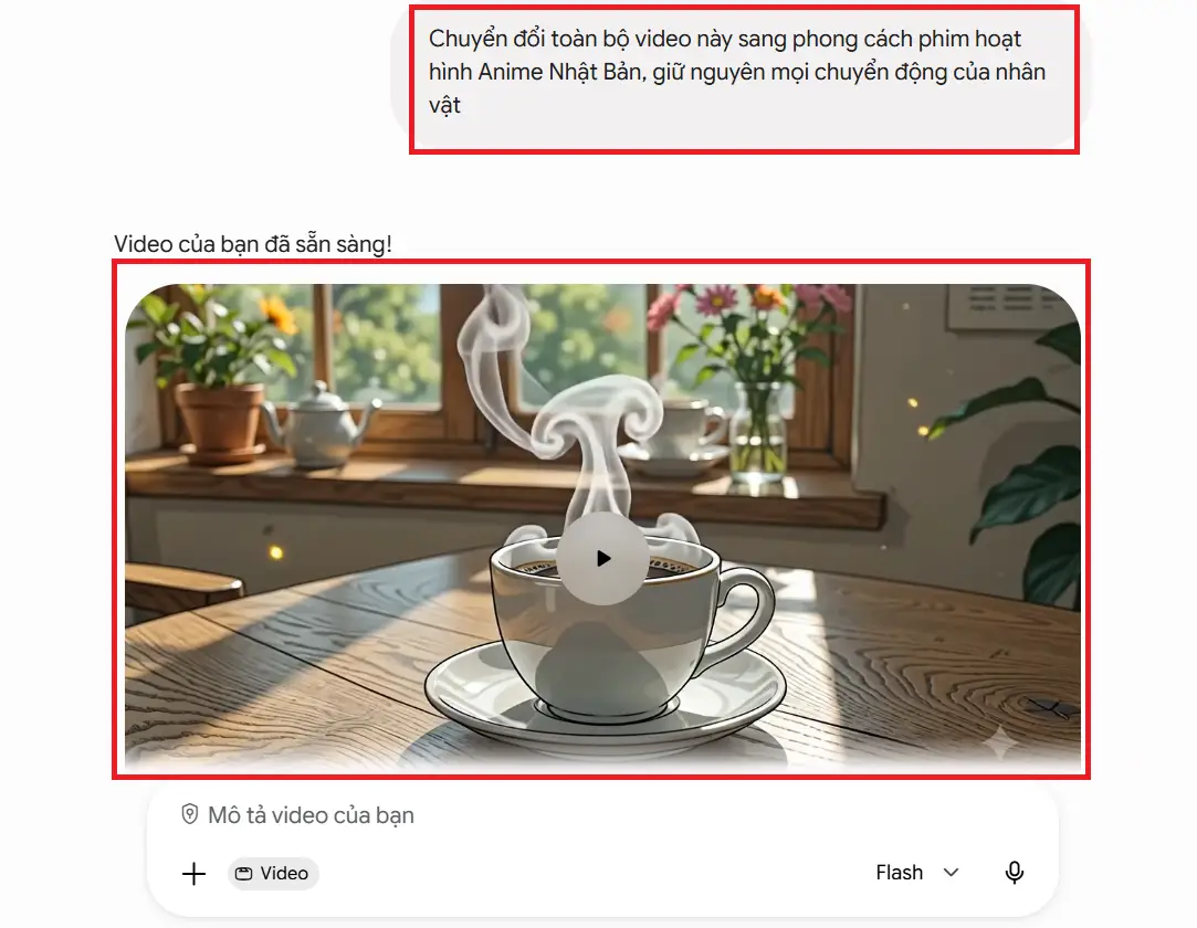 ra lệnh chuyển đổi video omni