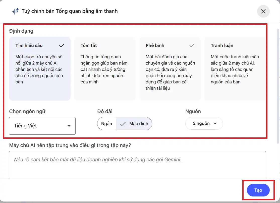 sáng tạo chuyển đổi định dạng