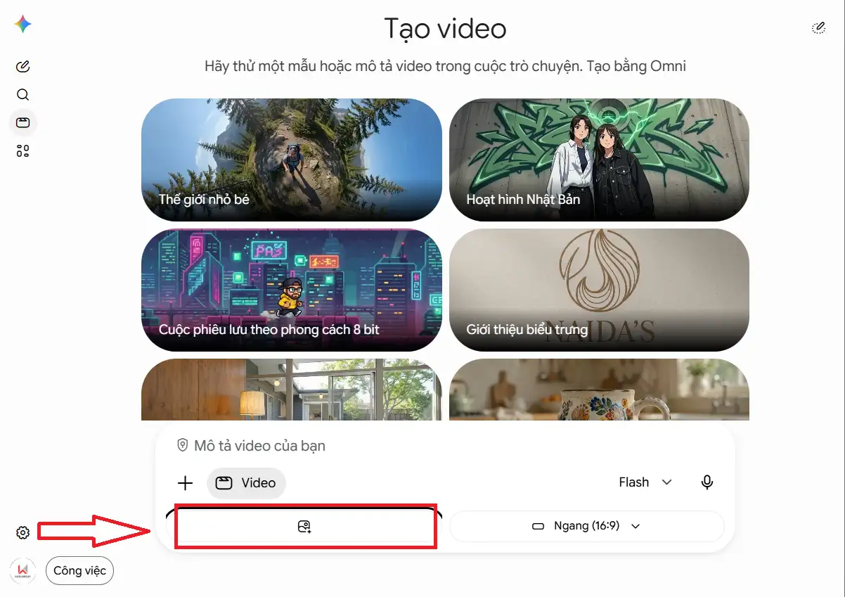 thêm ảnh tạo video