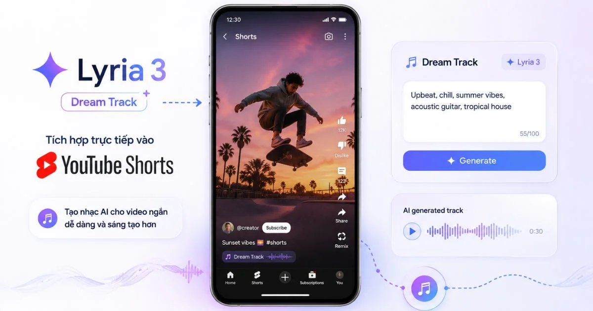 Tính năng lyria 3 mới nhất