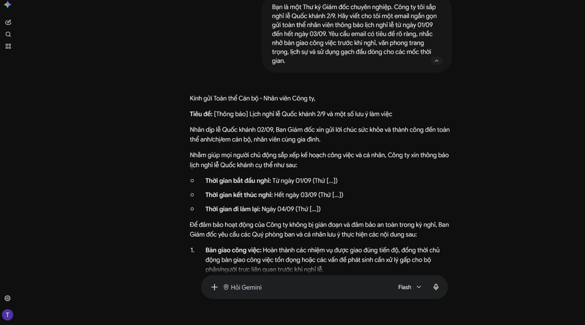 Ví dụ về cách ứng dụng Prompt AI trong công việc