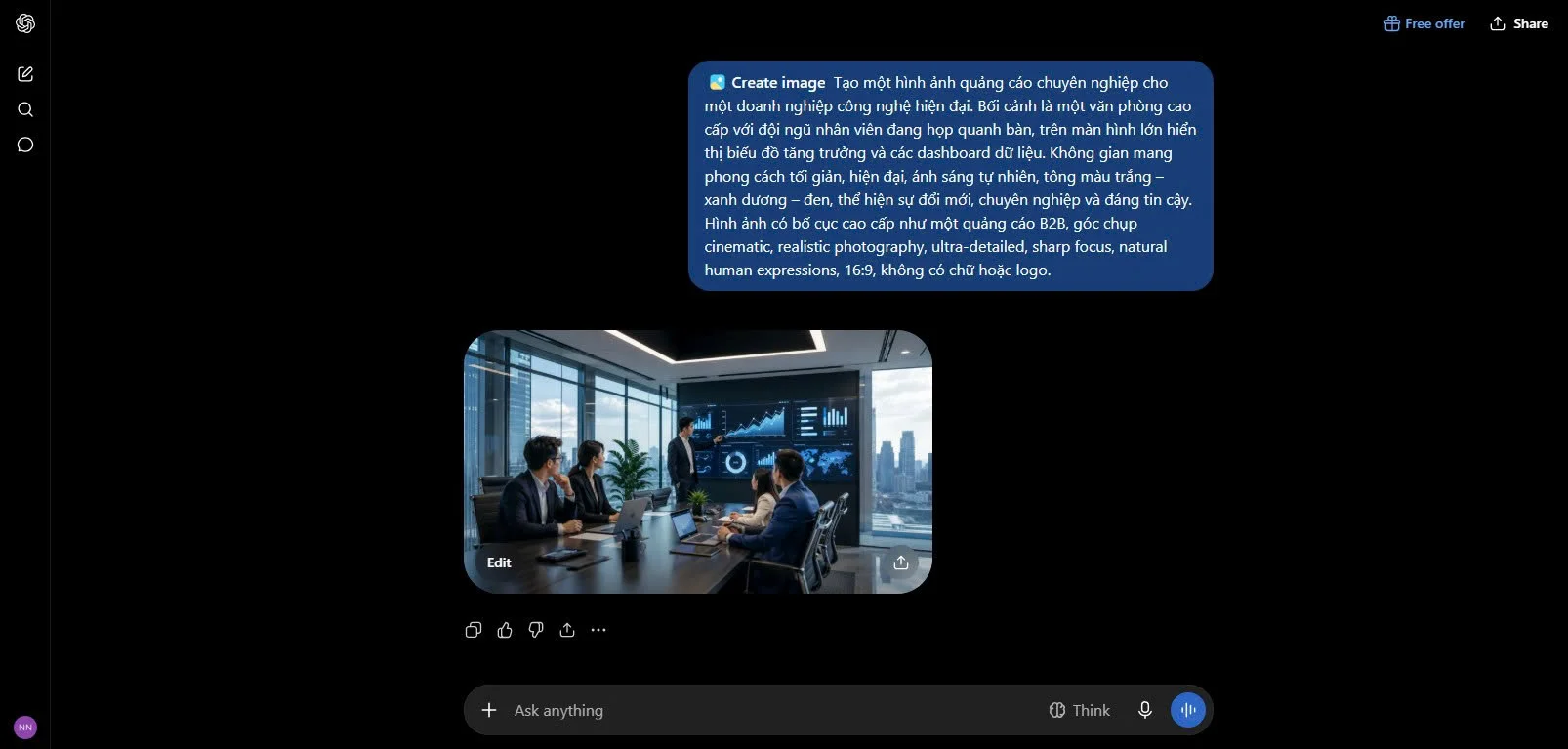 ChatGPT tạo ảnh đẹp siêu tốc