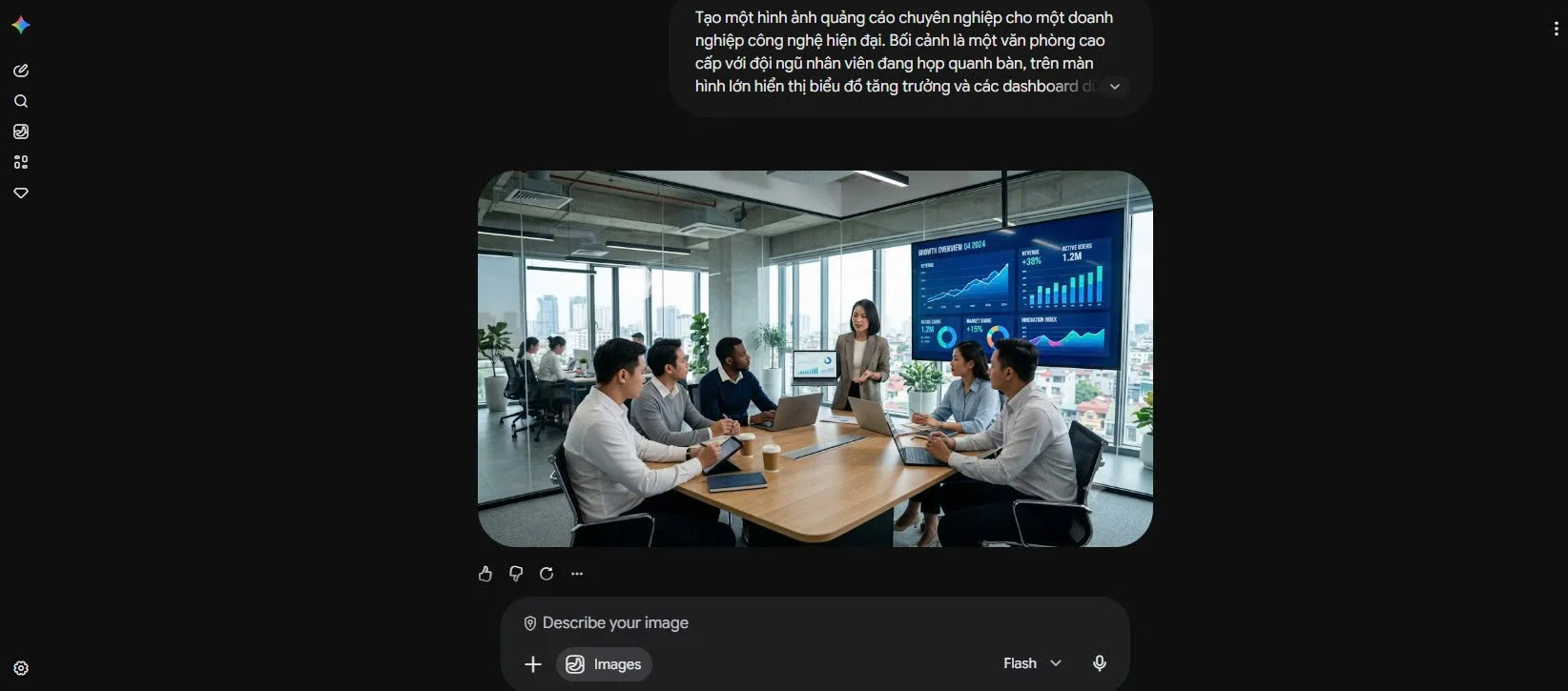 Gemini AI tạo ảnh đẹp cho quảng cáo