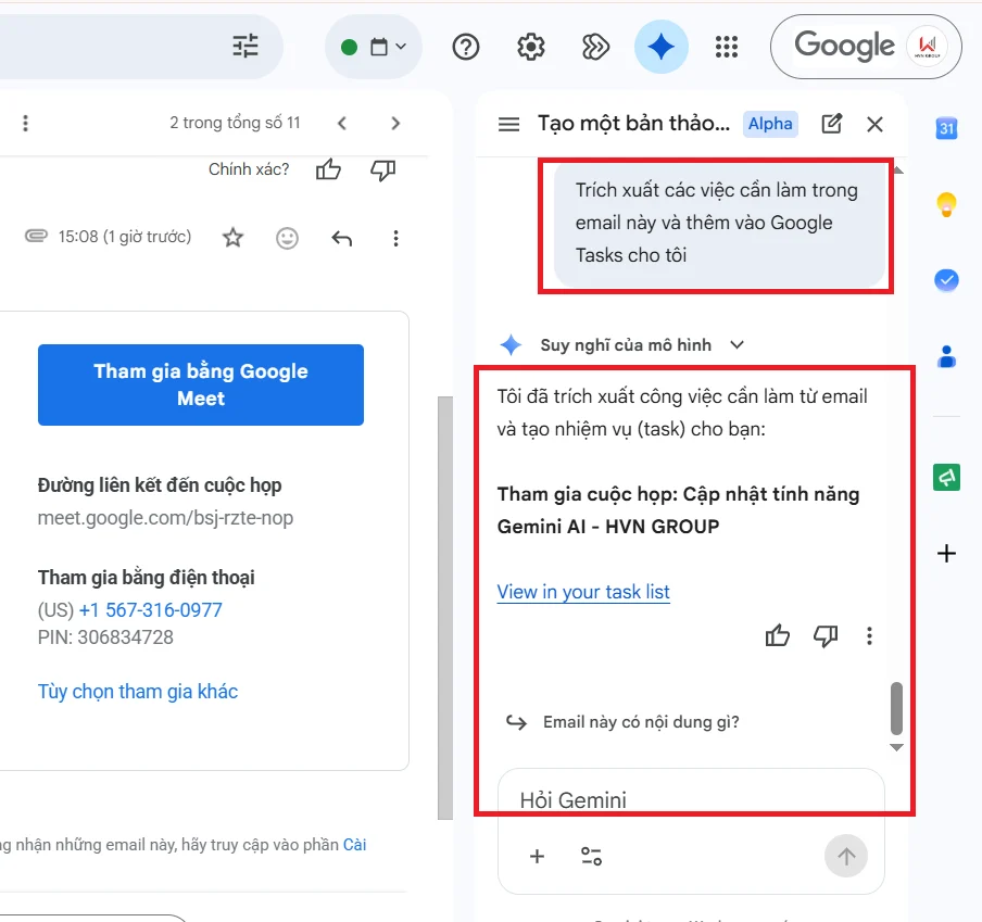 quản lý và xem công việc cần làm