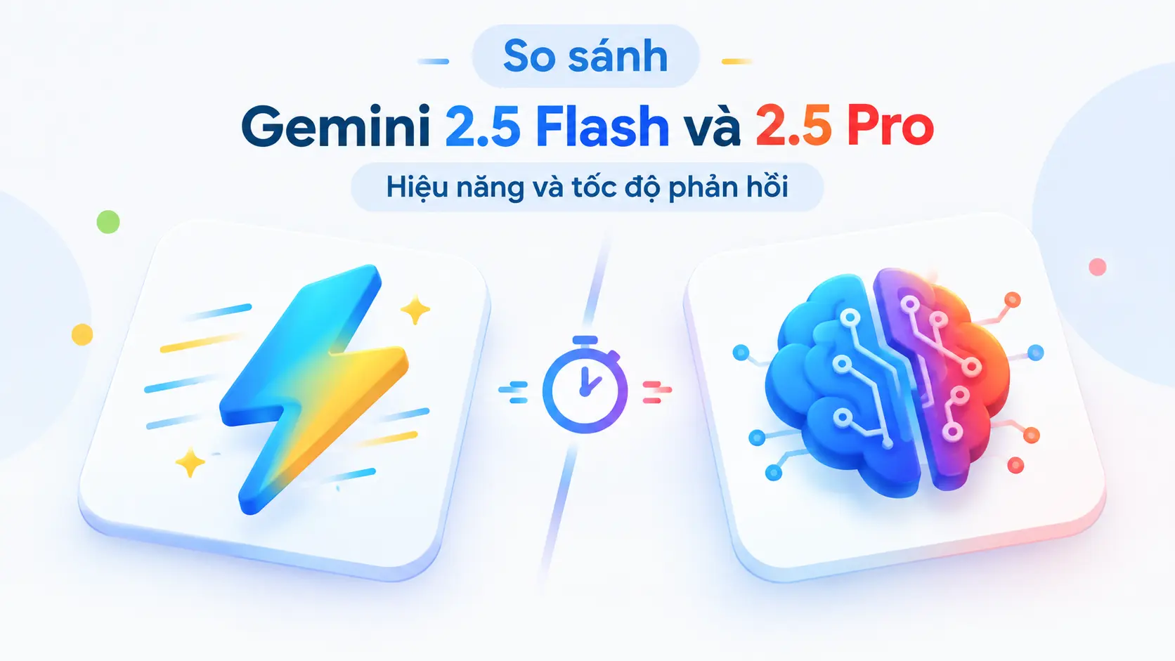 so sánh hiệu năng tốc độ gemini 2.5 flash và 2.5 pro