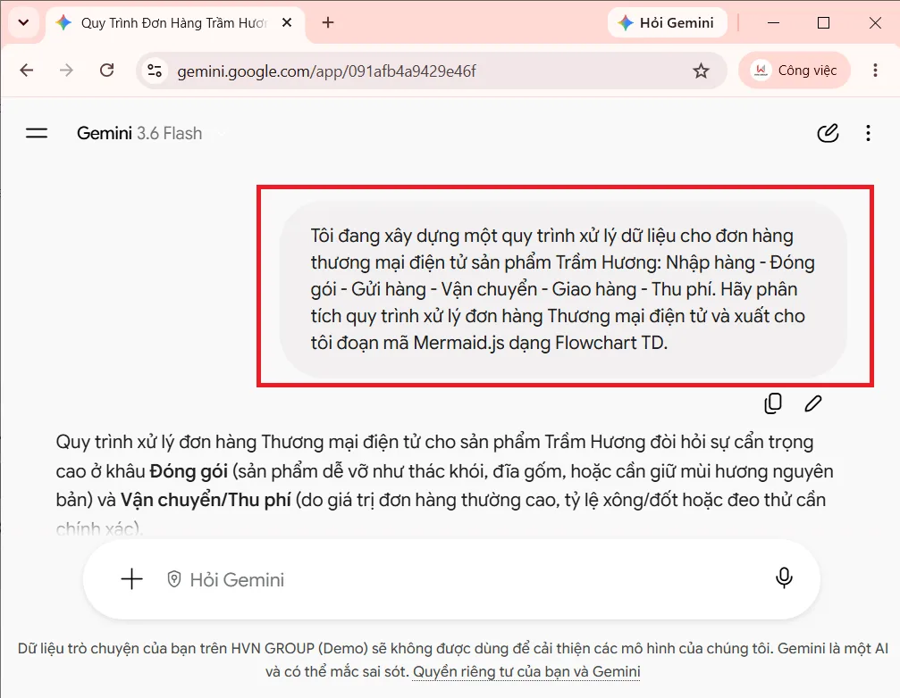 tạo mã mermaid.js gemini