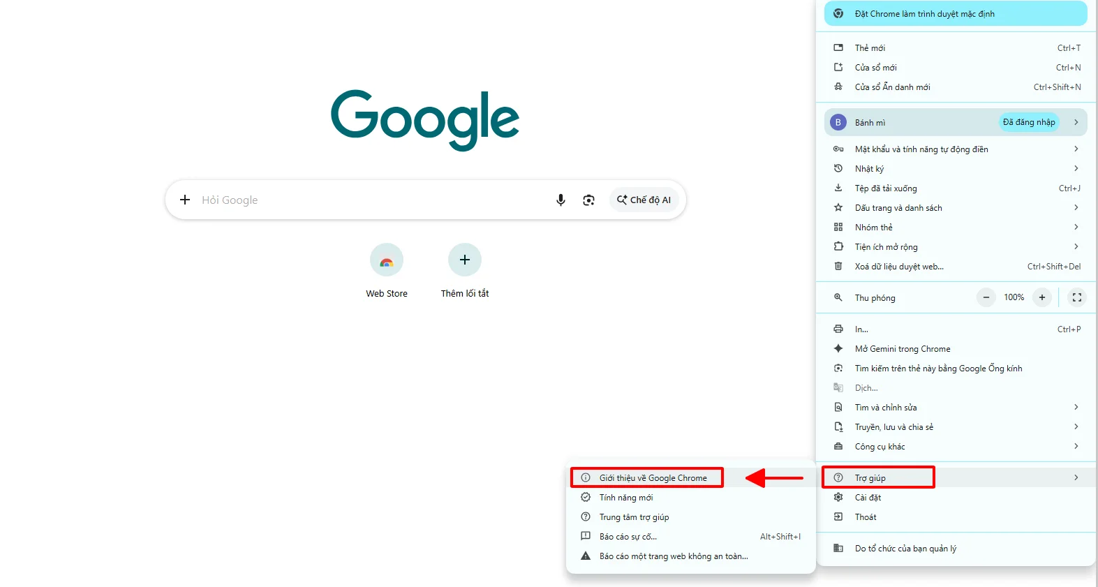 Hướng dẫn tích hợp Gemini Chrome Extension