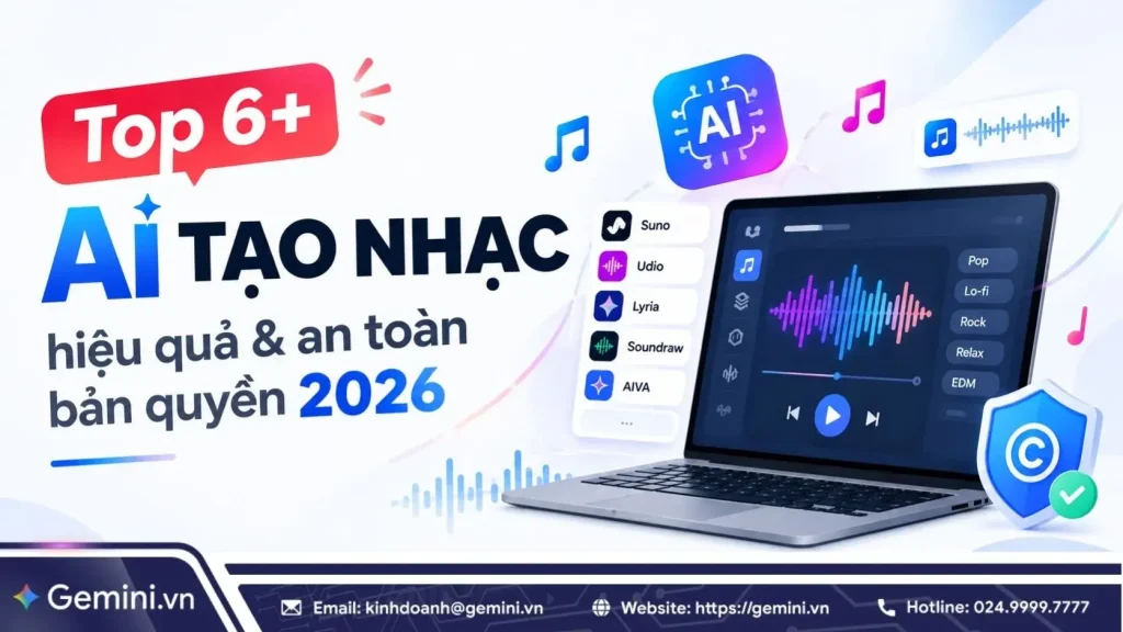 Top 6+ AI tạo nhạc hiệu quả và an toàn