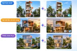 Cách khắc phục lỗi thường gặp khi tạo ảnh kiến trúc bằng AI