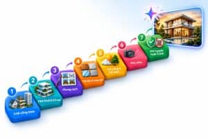 Công thức viết prompt AI cho kiến trúc sát với ý tưởng thiết kế