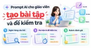 Prompt AI cho giáo viên tạo bài tập và đề kiểm tra