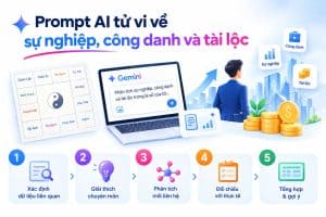 Prompt AI tử vi về sự nghiệp, công danh và tài lộc