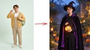 Prompt tạo ảnh mẫu ảnh Halloween