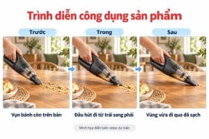 Prompt tạo video quảng cáo trình diễn công dụng sản phẩm