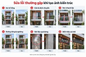 Sửa lỗi thường gặp khi dùng prompt tạo ảnh kiến trúc