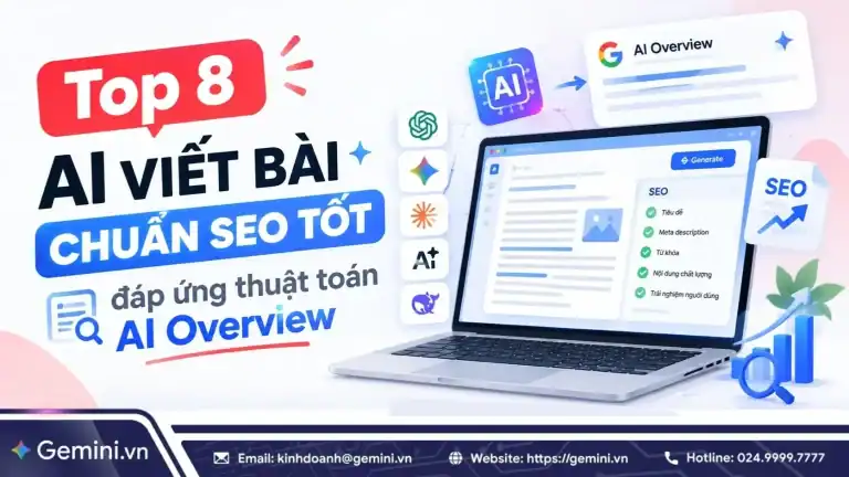 Top 8 AI viết bài chuẩn SEO tốt nhất