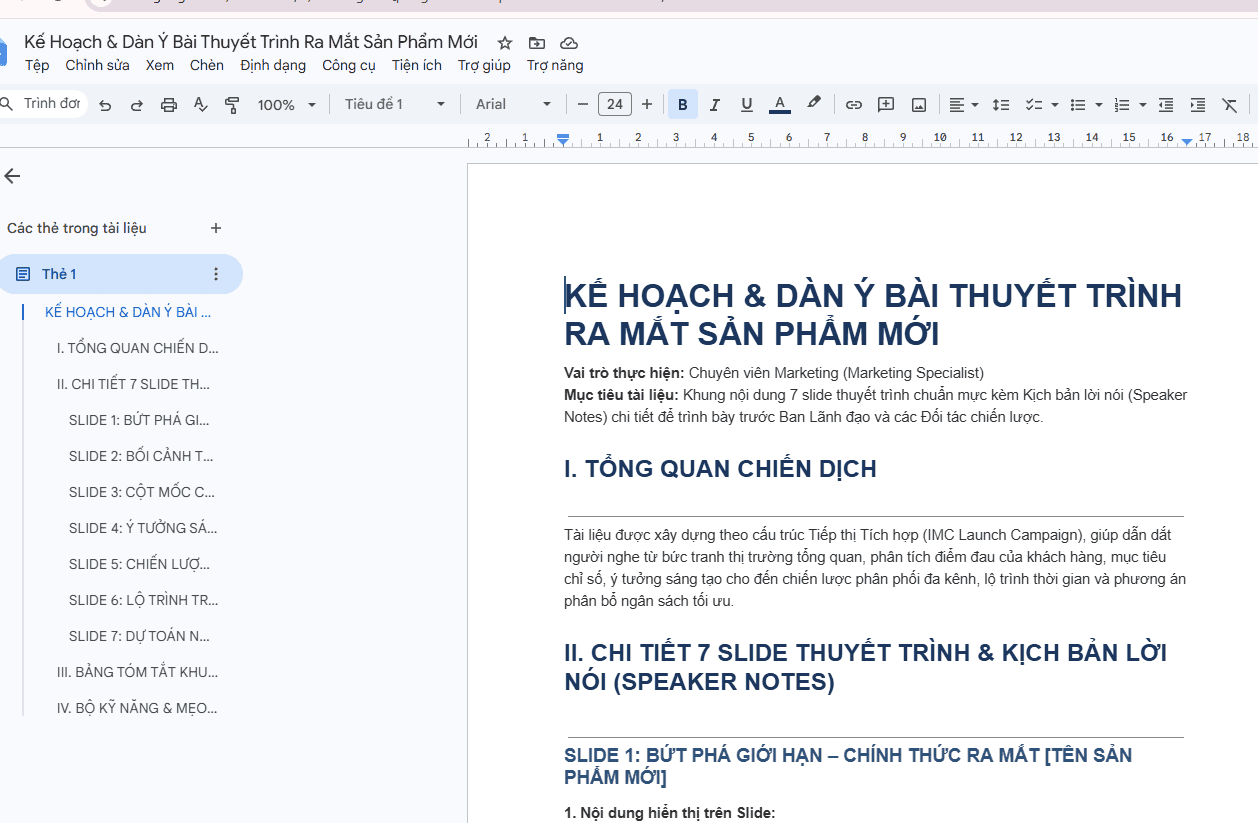 Cách dùng tạo Slide thuyết trình bằng Gemini AI cực nhanh và hiệu quả 9 Chuyển nội dung sang Google Slides hoặc PowerPoint