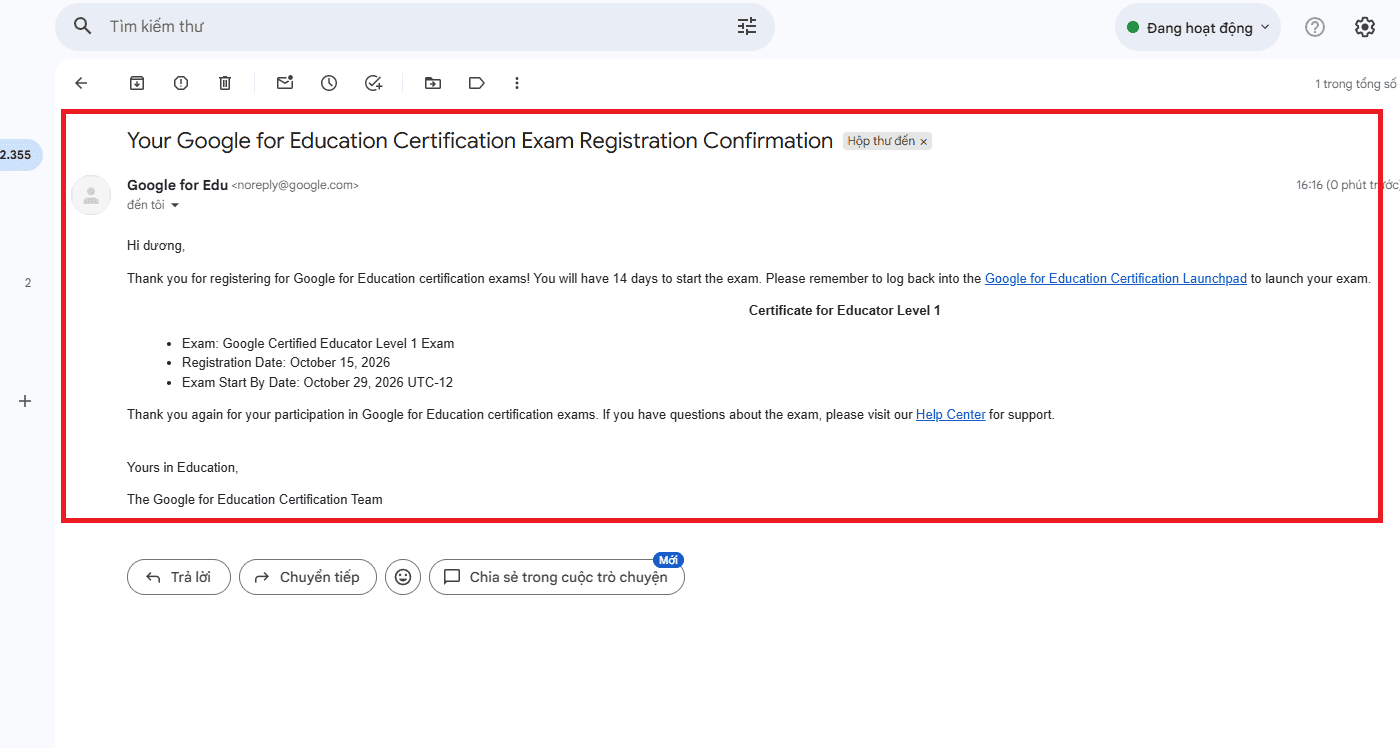 Đăng ký và thi lấy chứng chỉ Gemini Certification