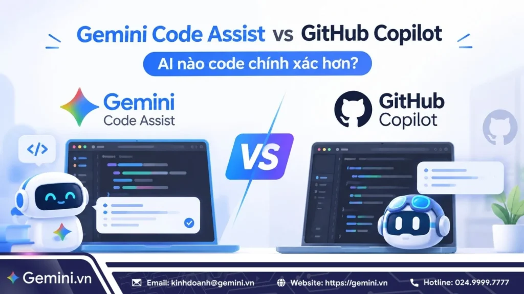 So sánh chi tiết Gemini Code Assist vs Github Copilot