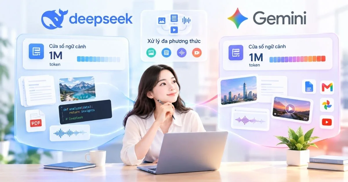 Khác biệt của Gemini vs DeepSeek về context window