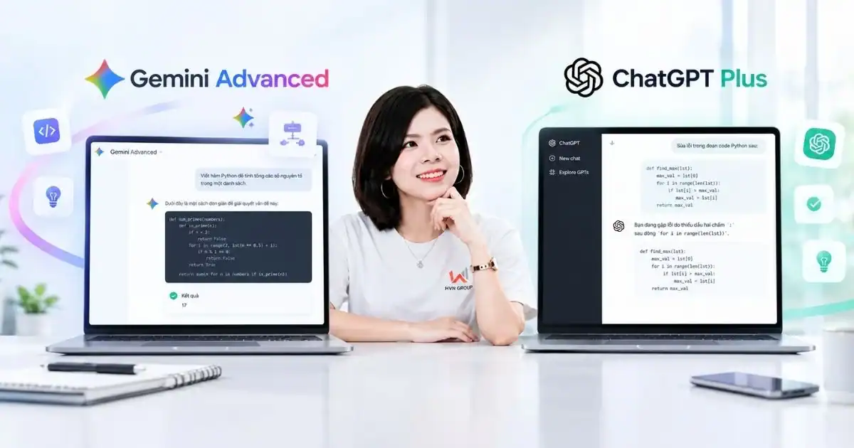 So sánh Gemini Advanced vs ChatGPT Plus viết code